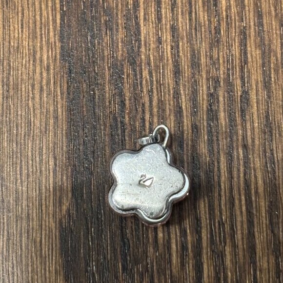 Swarovski Crystal Pink/Red Flower Pendant - Picture 3 of 3